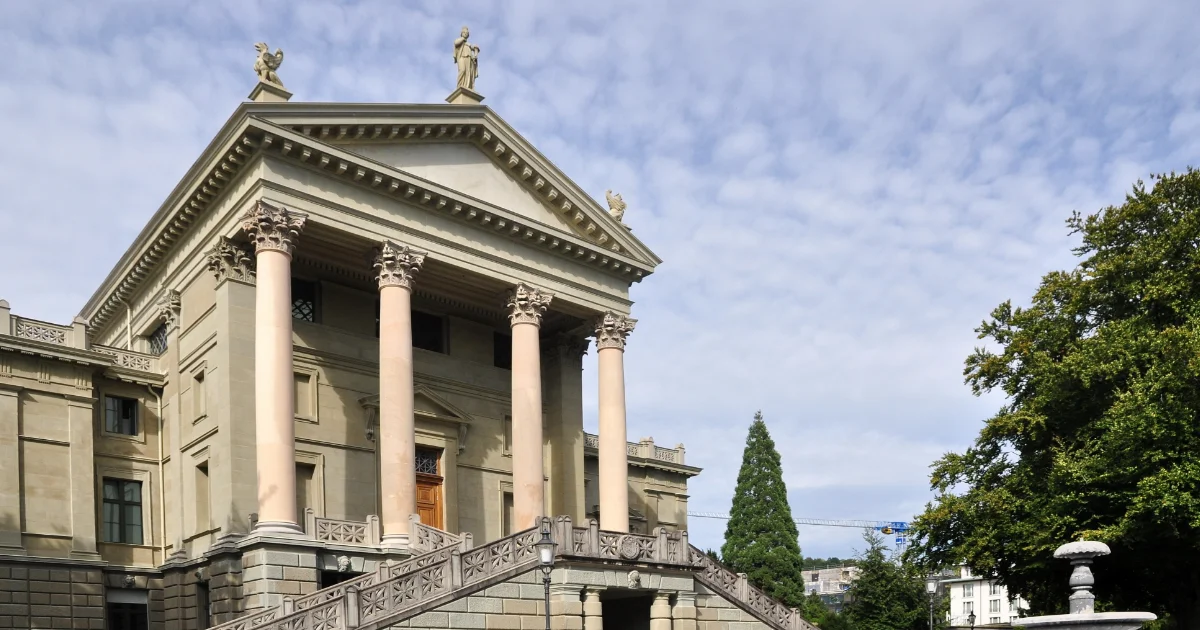 Front view of the Town Hall and City Archives of Winterthur.